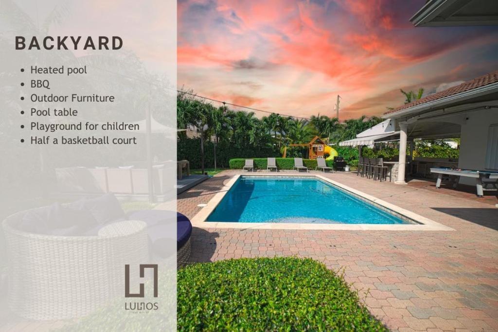 Miami 5Br Villa W Heated Pool, Games & Bbq L01 Катлер-Бей Экстерьер фото